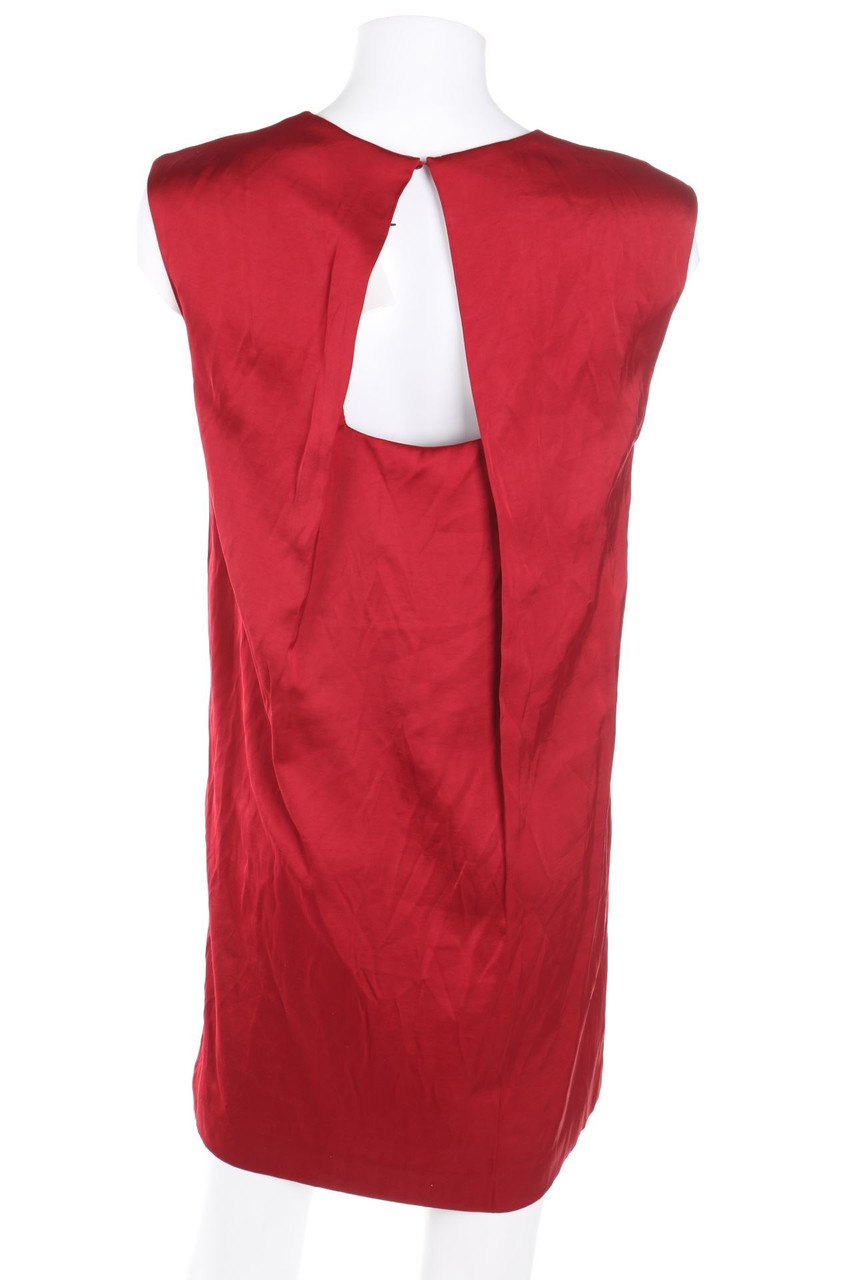 MANGO - Shift-Kleid mit Cut-out aus Satin - S