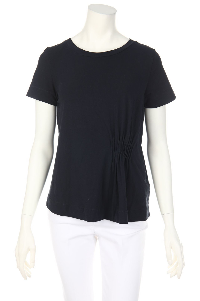 ALPHA STUDIO - Kurzarm-Shirt mit Drapierung - D 34