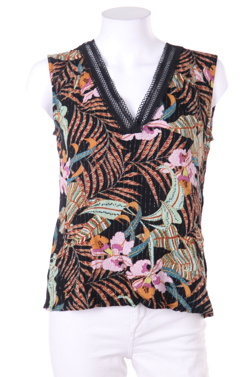 MORGAN - Print-Blusentop mit Glitzer - D 38