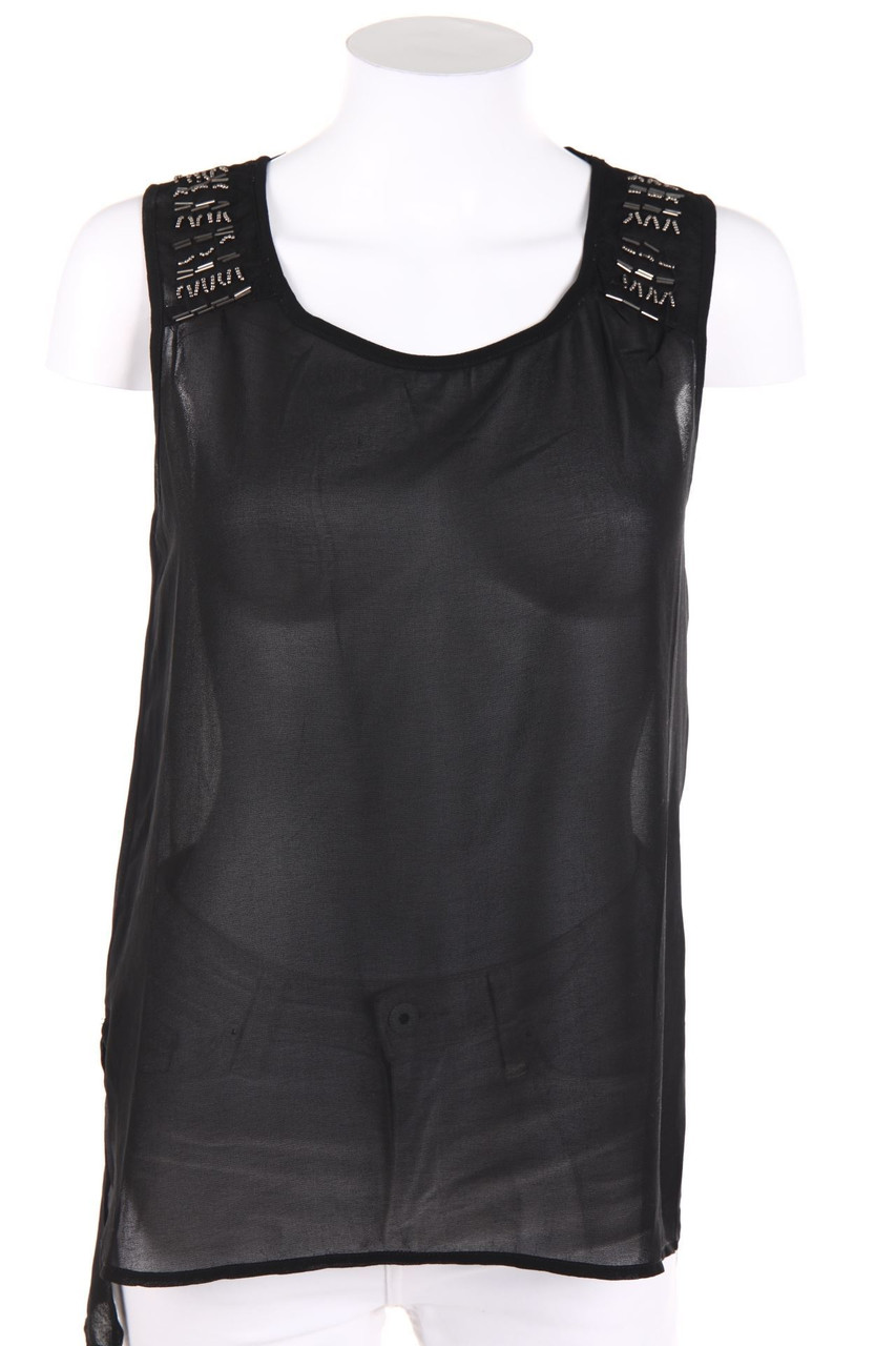 mine - Blusentop mit Perlen - S