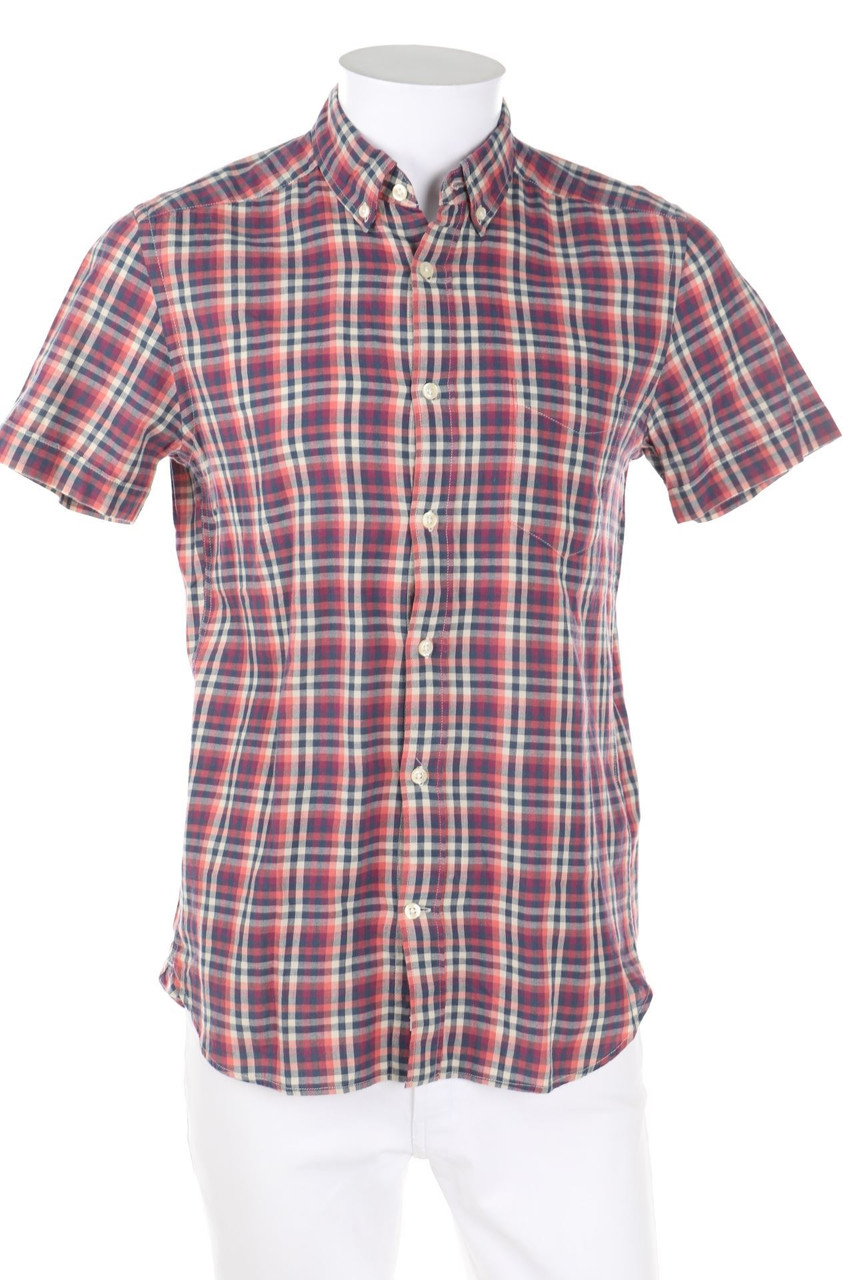 H&M LOGG - Kurzarm-Hemd mit Button-down-Kragen - S