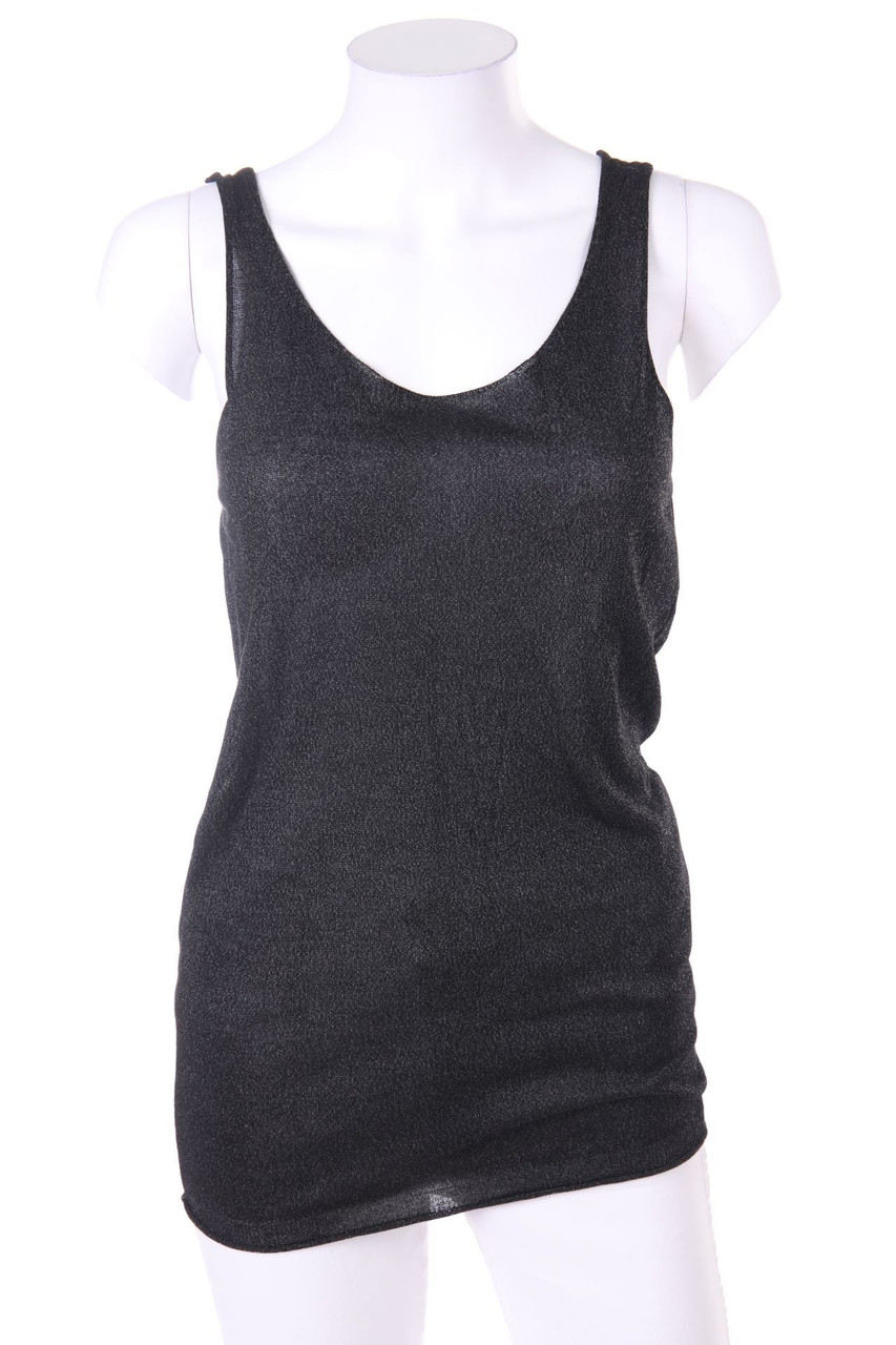 STILE BENETTON - Strick-Top mit Metallic-Effekt - D 36