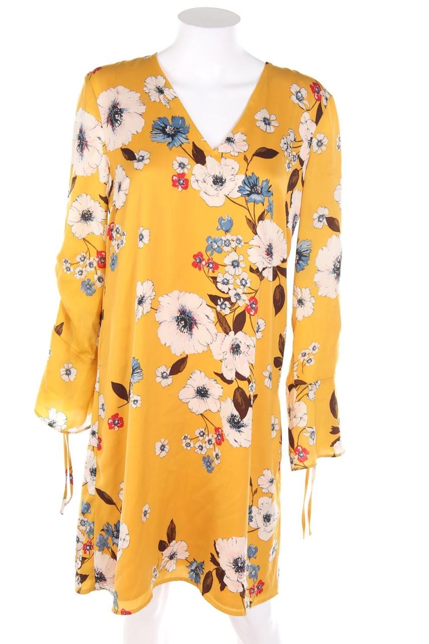 HALLHUBER - Satin-Kleid mit Blumen-Print - D 40