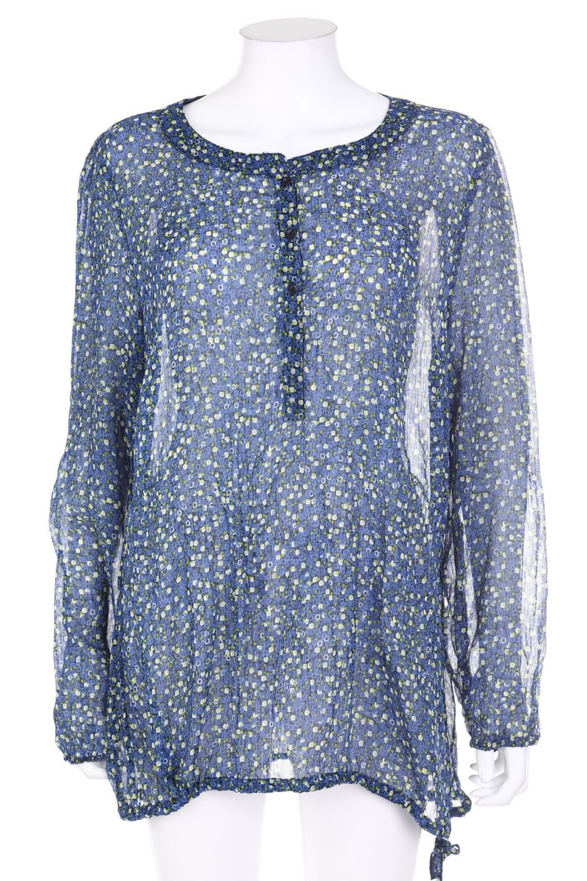GINA LAURA - Tunika-Bluse mit Print - L