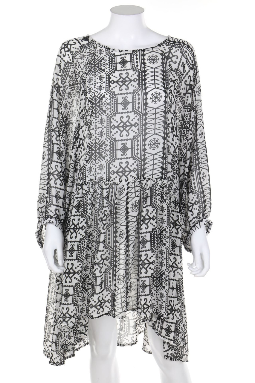 NA-KD - Kleid mit Ethno-Print - L