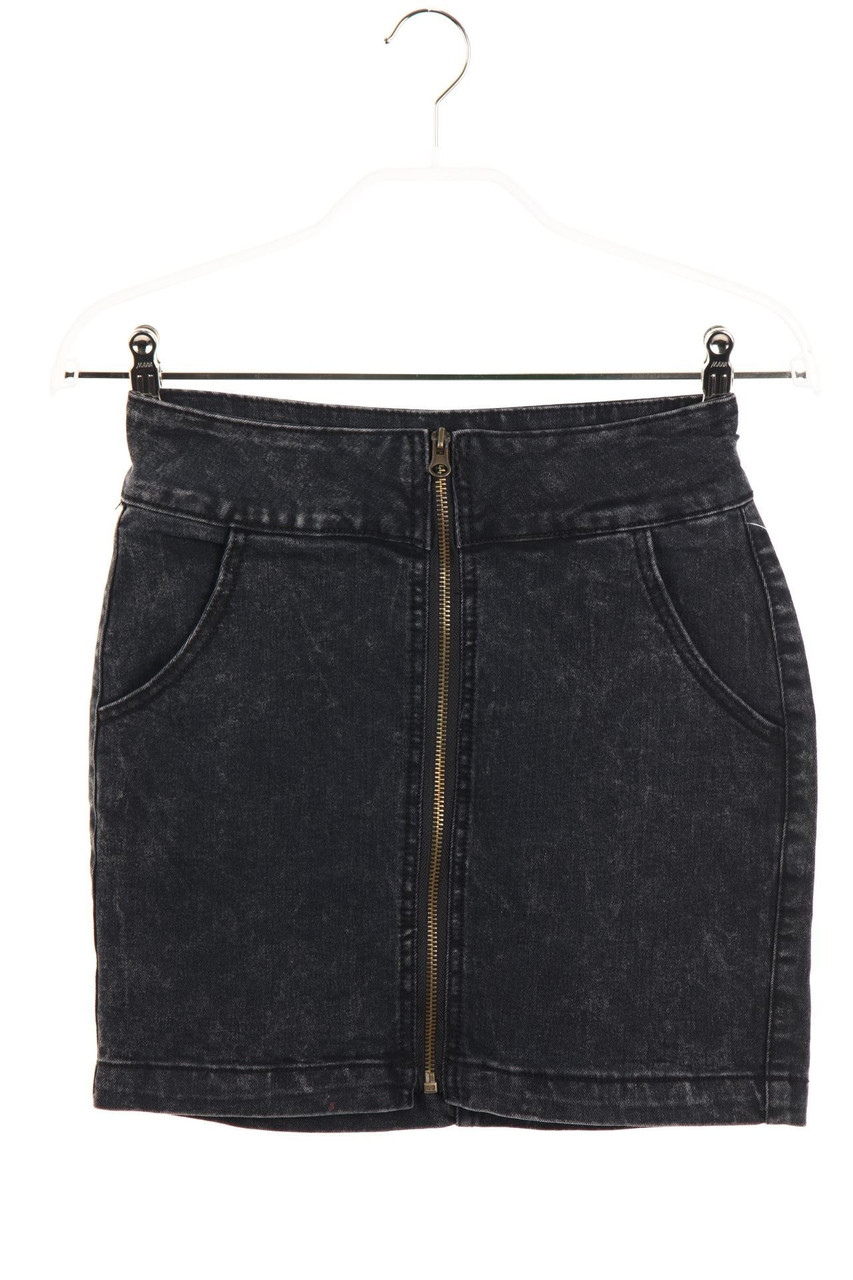 FB SISTER - Mini-Jeansrock mit Zipper - XS