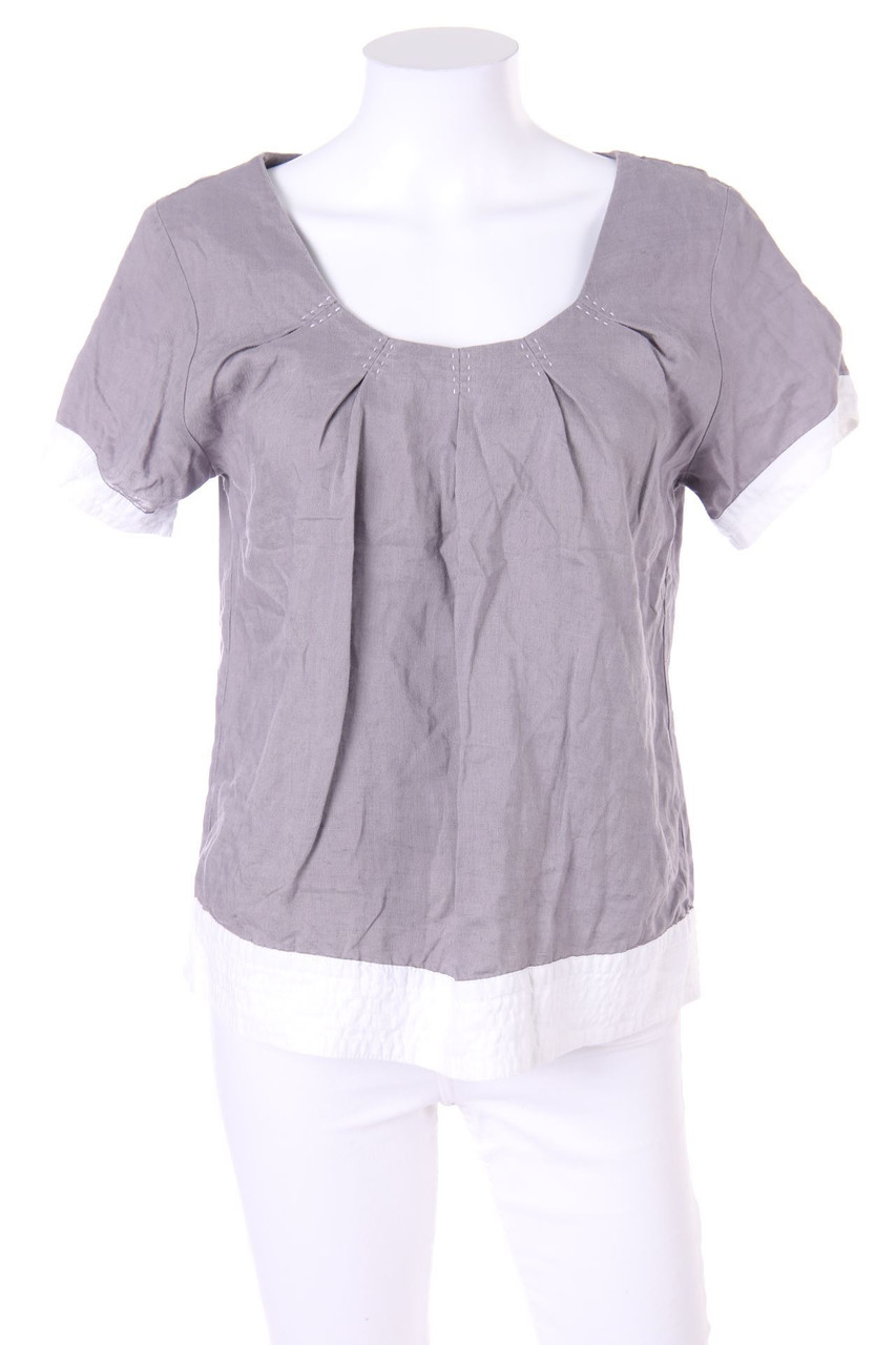 BRIEFING CREATION GALERIES LAFAYETTE - Kurzarm-Bluse mit Raffungen - D 36