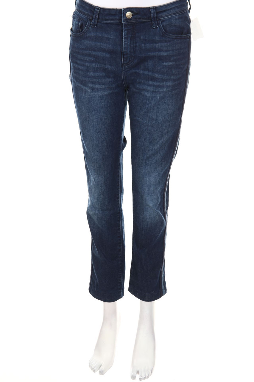 ESPRIT - High Waist-Used Look Skinny-Jeans - W28