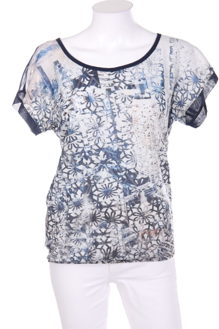 Geisha - Kurzarm-Shirt mit Gummizug - M