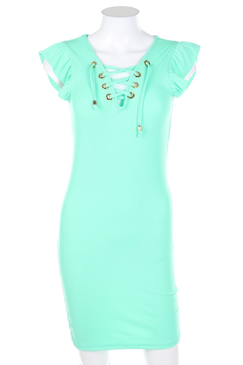 Ohne Label - Kleid mit Volants - XS