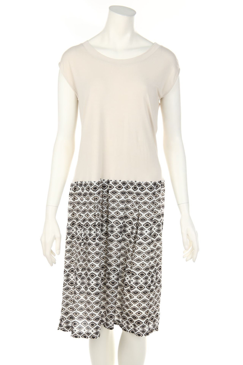 LE TRICOT PERUGIA - Seidenkleid mit Ethno-Print - XL