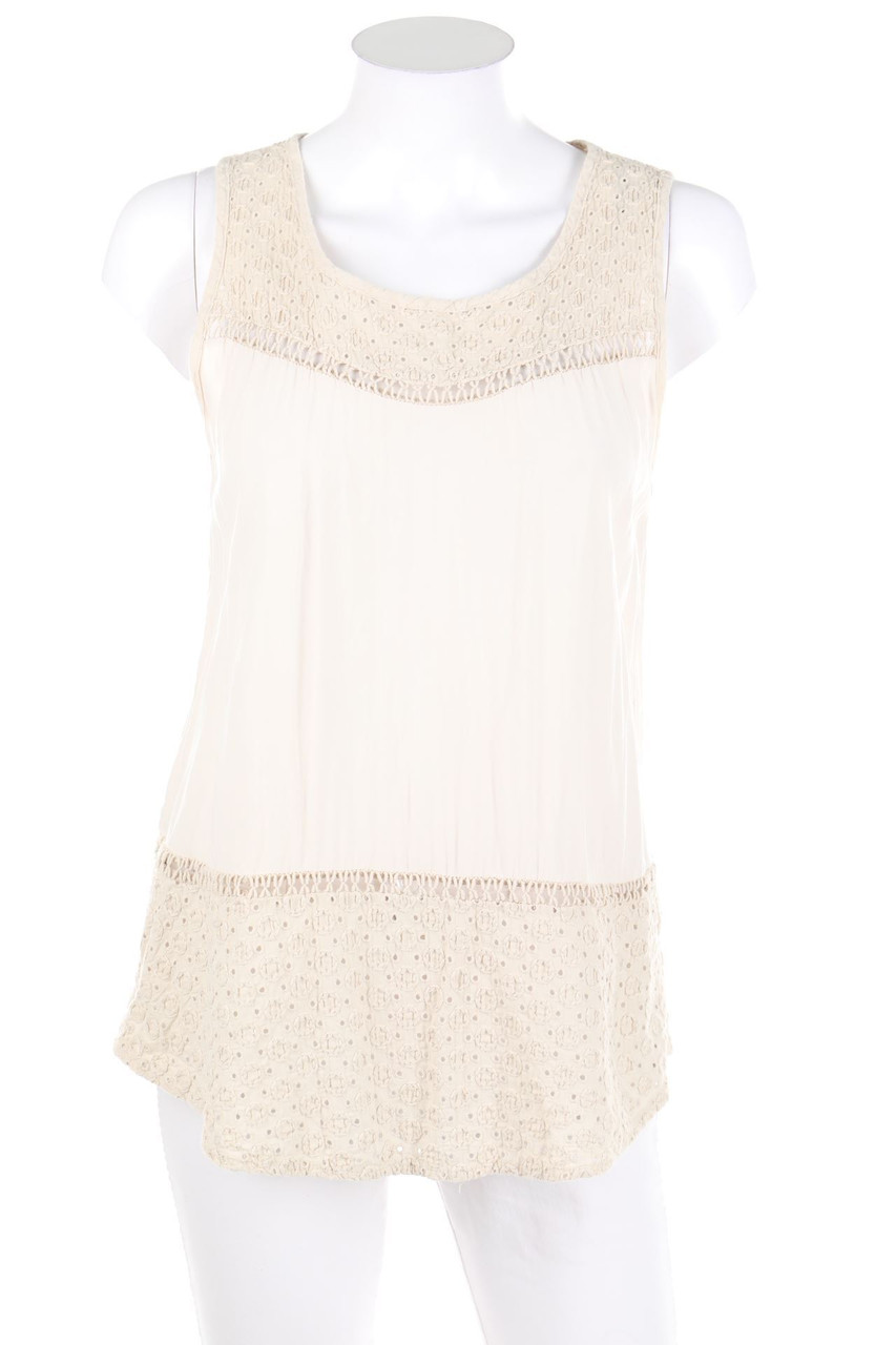 la vie en rose - Blusentop mit Stickereien - S