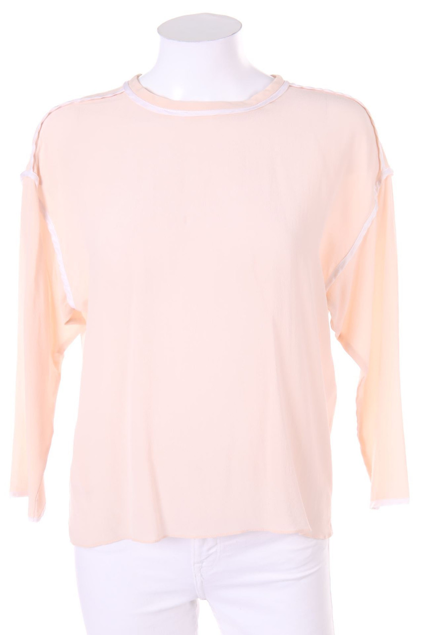 TARA JARMON - Seiden-Bluse mit überschnittener Schulter - D 36