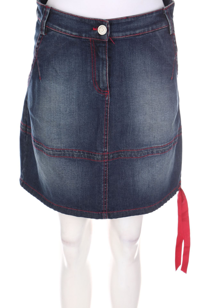 CRISTINAEFFE - Mini-Jeansrock mit Logo-Applikation - D 42