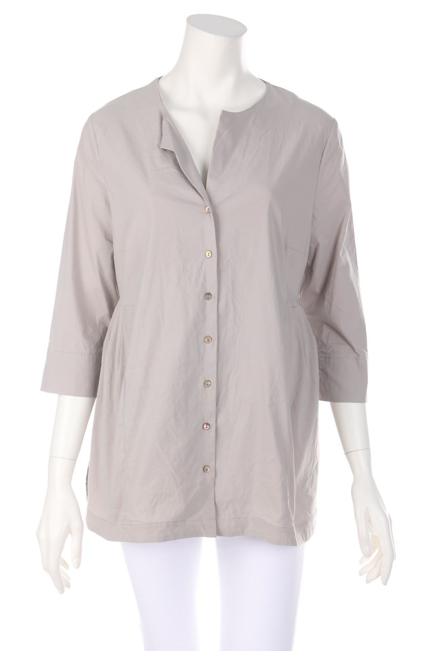 Myrine Antwerp - Bluse mit 3/4-Ärmel mit Falten - M