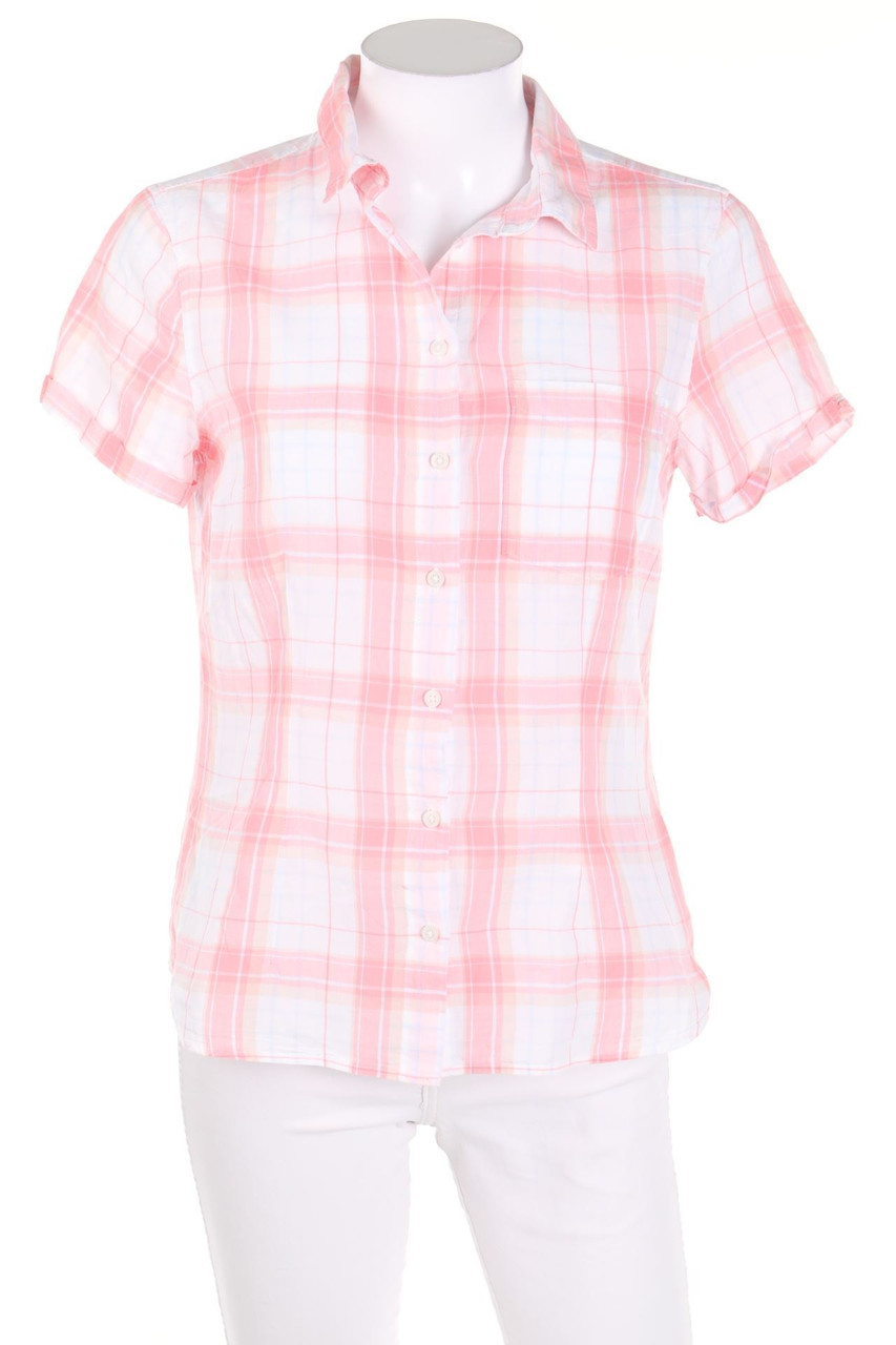 H&M - Tartan-Hemd-Bluse mit kurzem Ärmel - D 38
