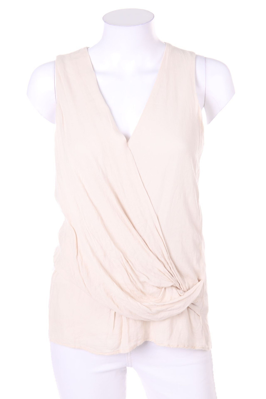 MANGO COLLECTION - Blusentop mit Drapierung - XS