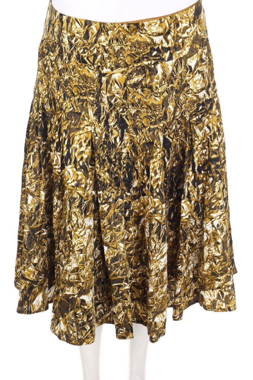 TURNOVER - Falten-Rock mit Print - D 38