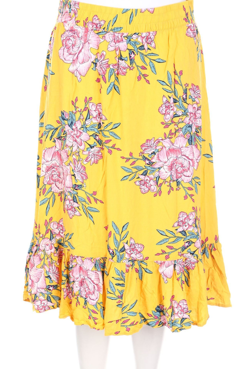 JACQUELINE de YONG - Volants-Rock mit Blumen-Print - D 38