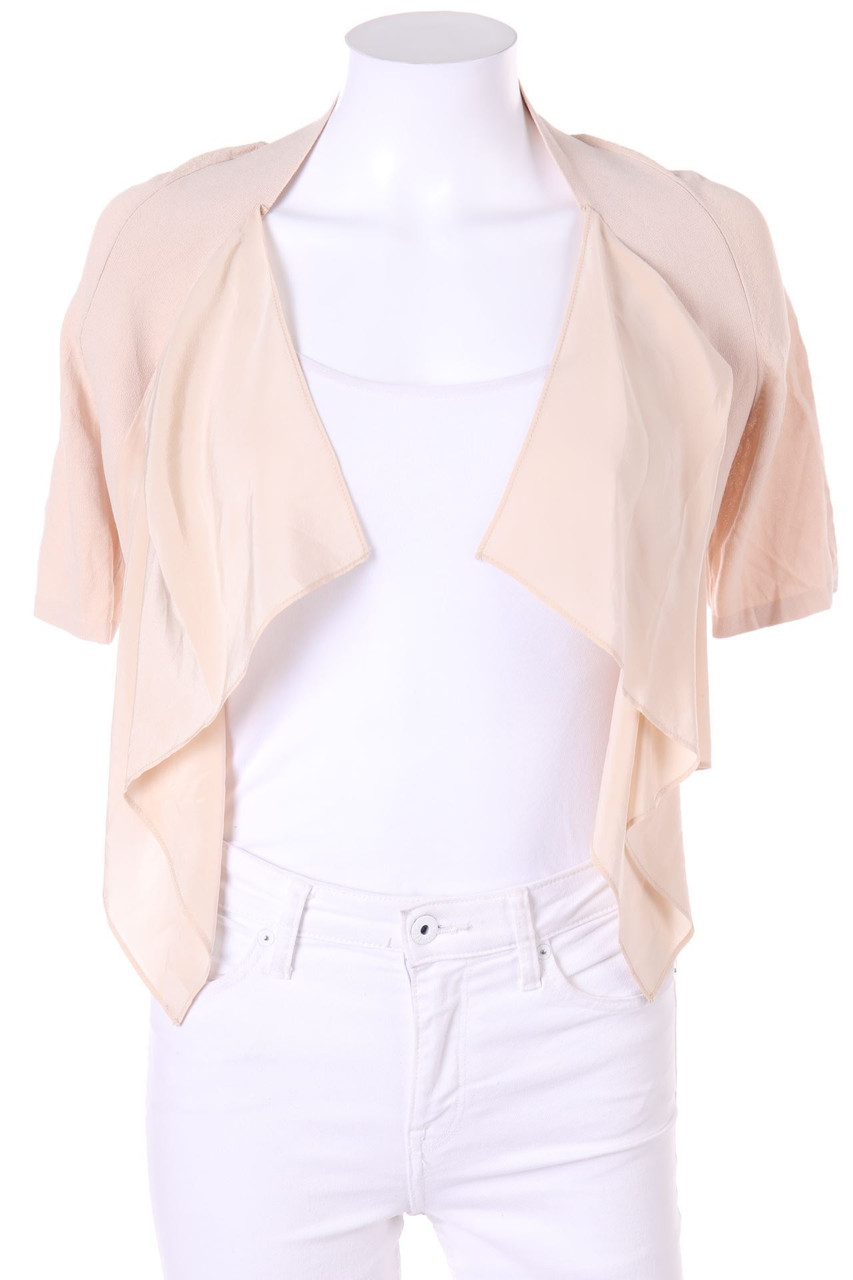 STEFANEL - Cardigan mit Seiden-Details - S