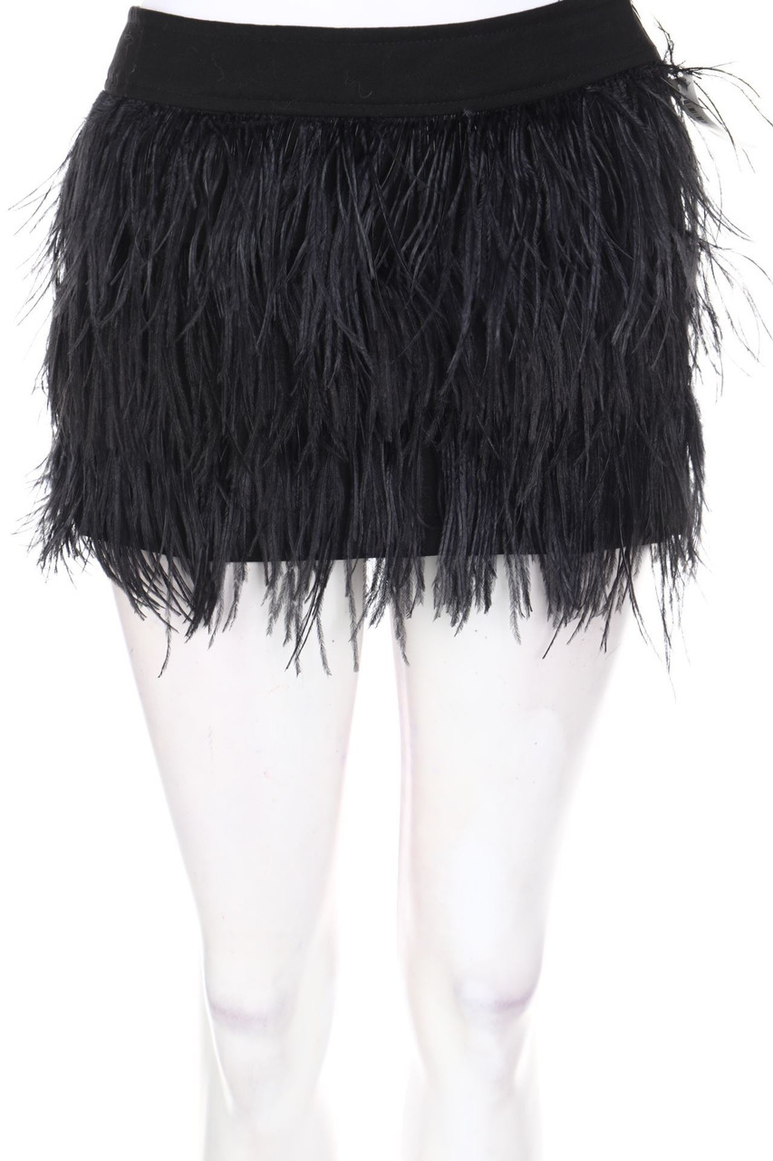 ZARA TRF - Minirock mit Federn - S