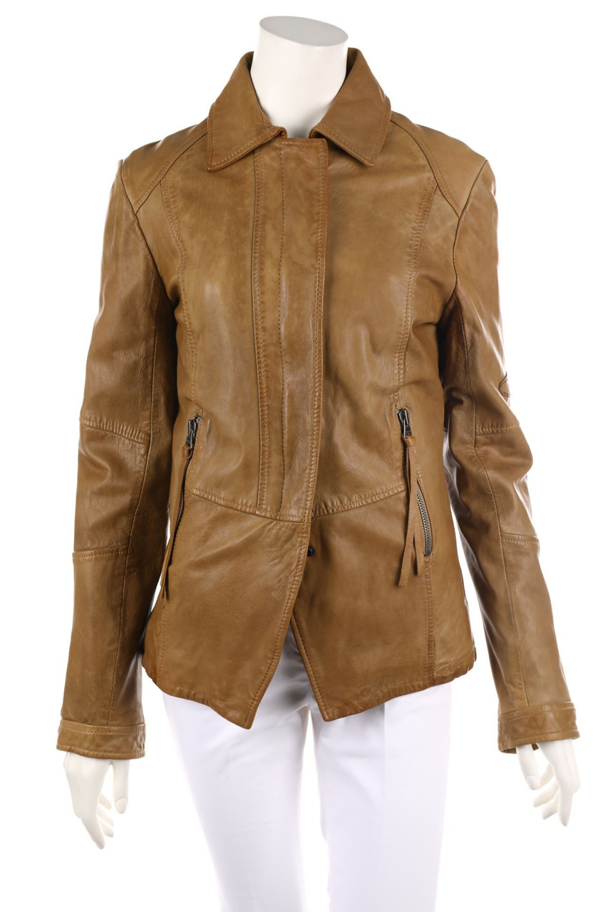 REPLAY - Lederjacke mit Nieten - M