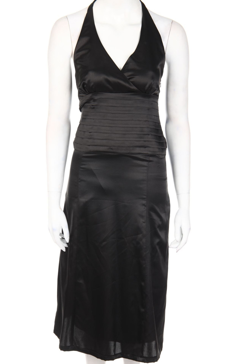 zero - Neckholder-Abendkleid aus Satin - D 34