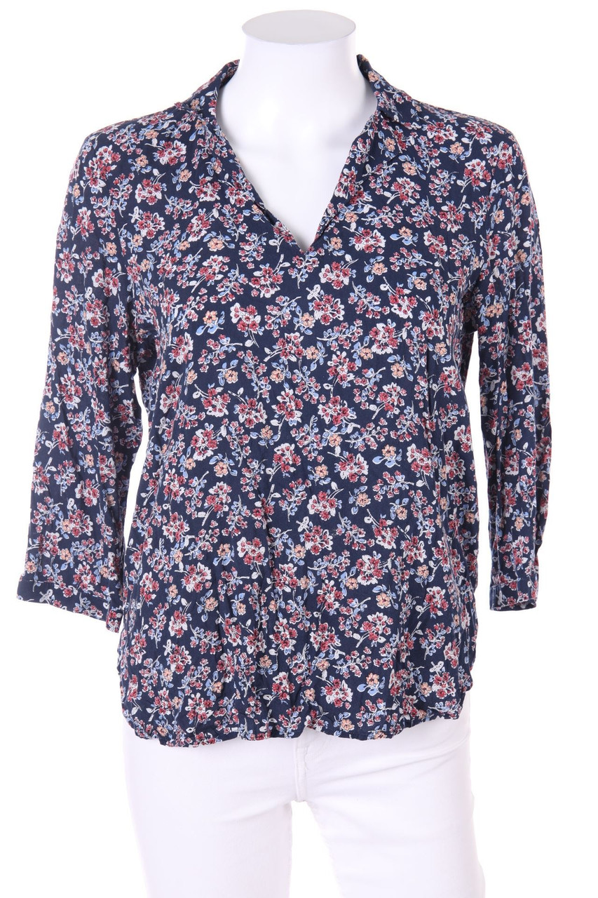 ESPRIT - Bluse mit 3/4-Ärmel mit floralem Muster - S