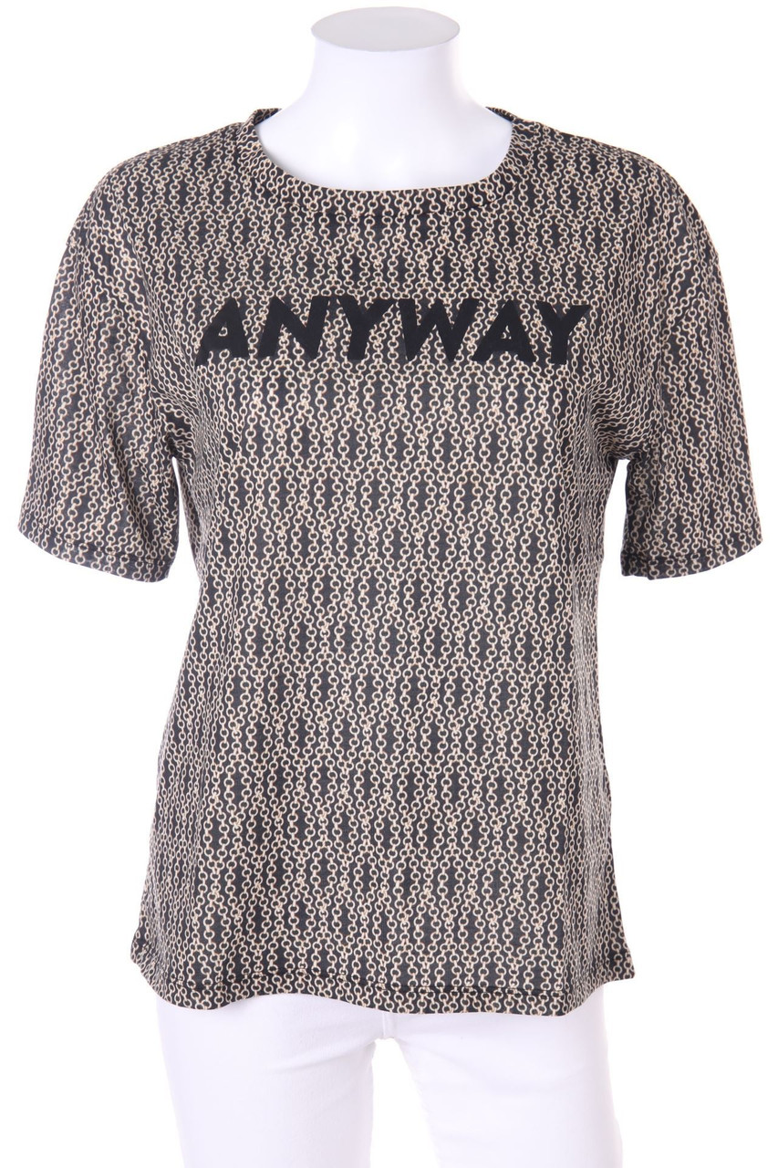 Lefties - Kurzarm-Shirt mit Statement-Print - S