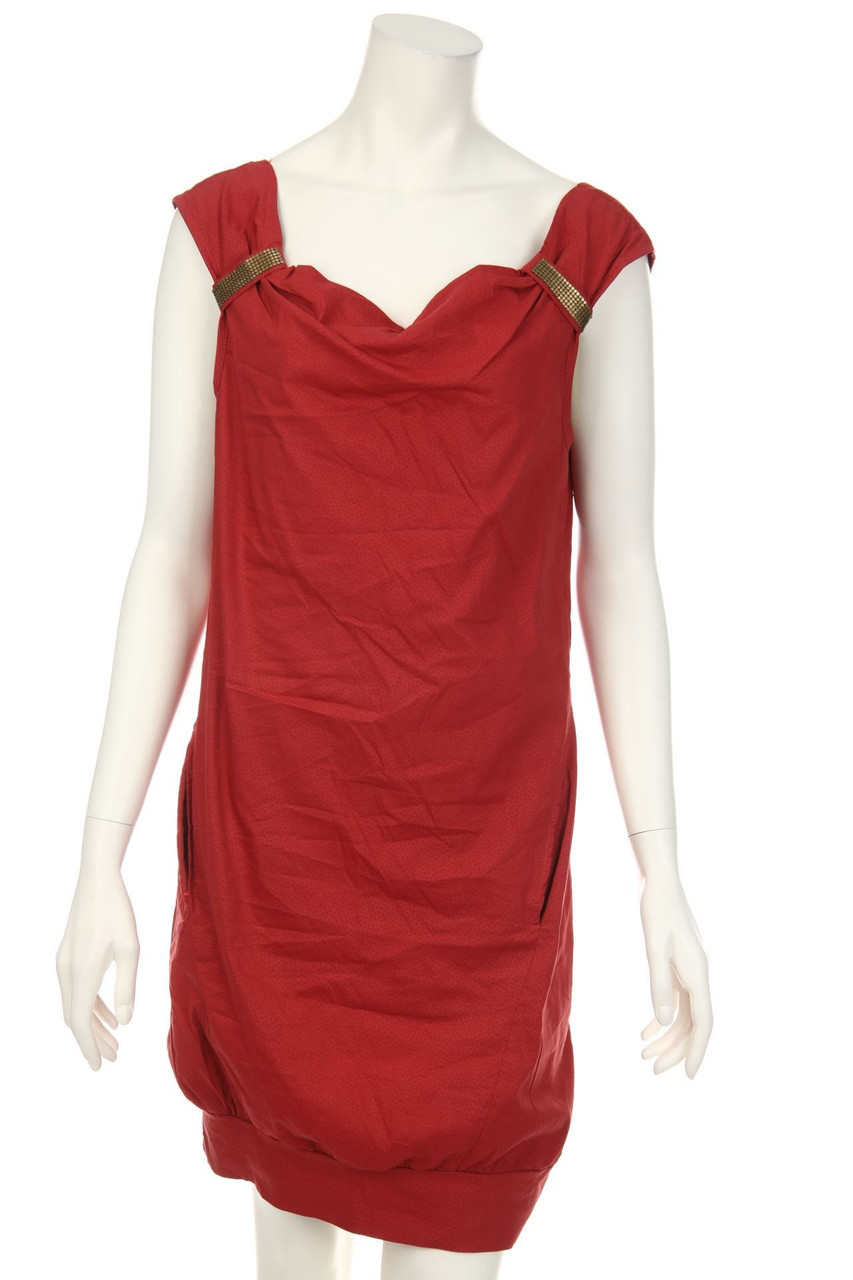 BONOBO Jeans - Kleid mit Wasserfall-Ausschnitt - XL