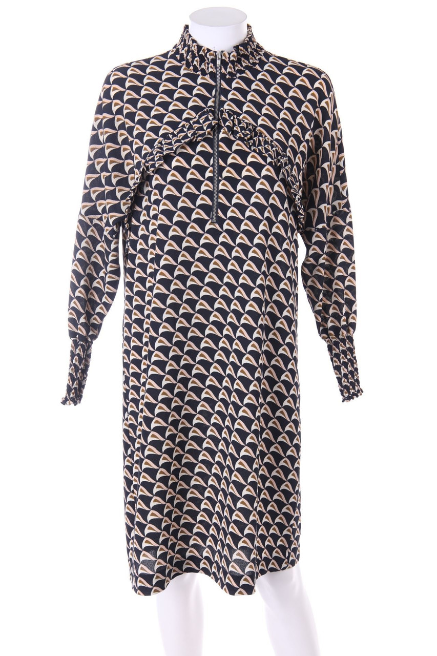 SECOND FEMALE - Kleid aus Crêpe mit Smok-Details - M