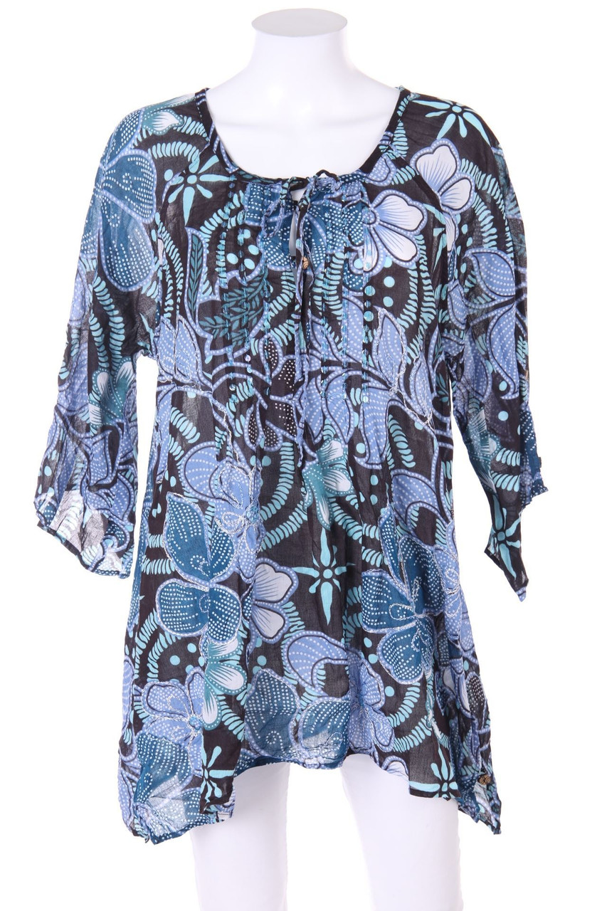 redoute création - Tunika-Bluse mit Blumen-Print - M