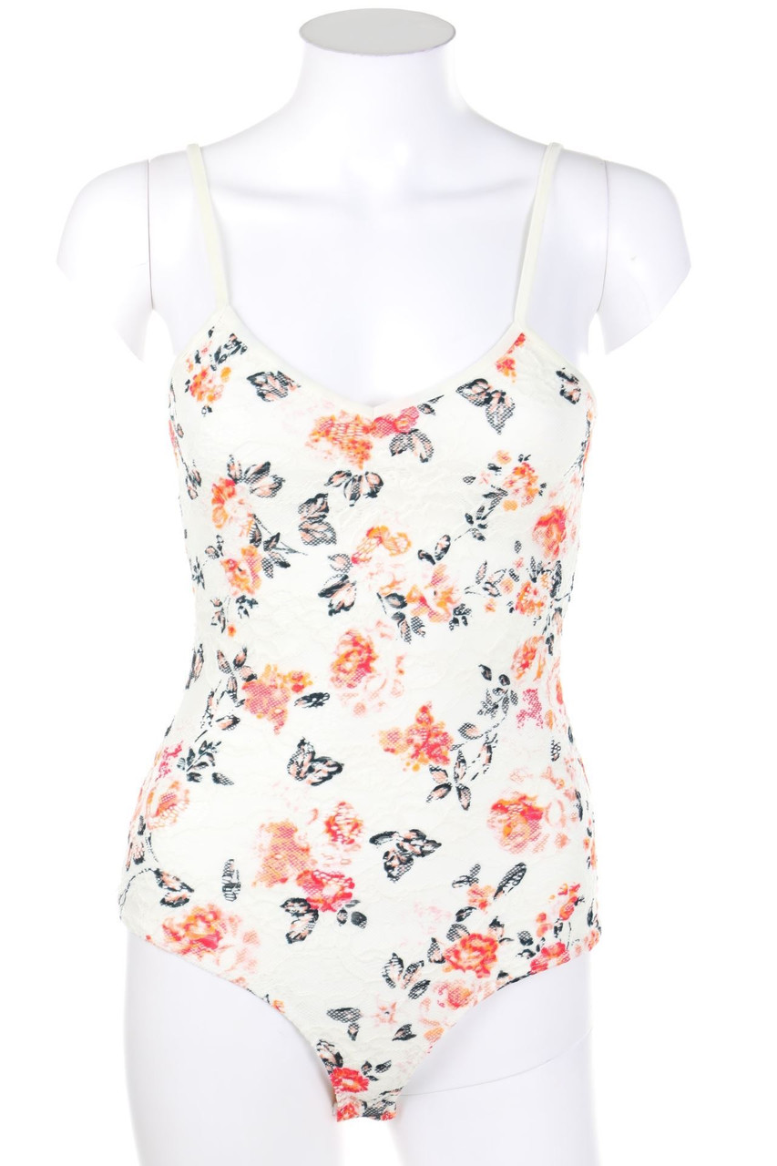 TALLY WEiJL - Spitzen-Body mit Blumen-Print - XS