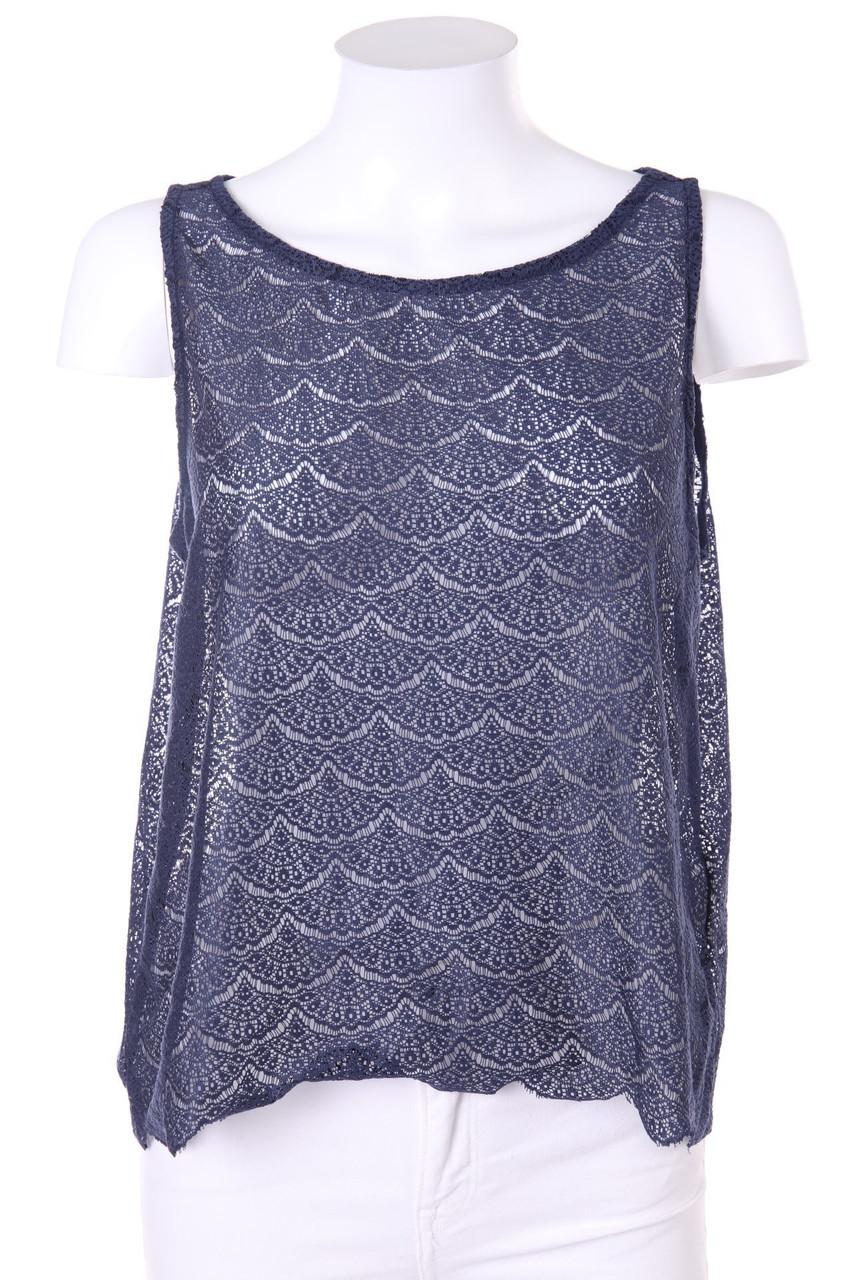 AMISU - Boho-Blusentop aus Spitze - L