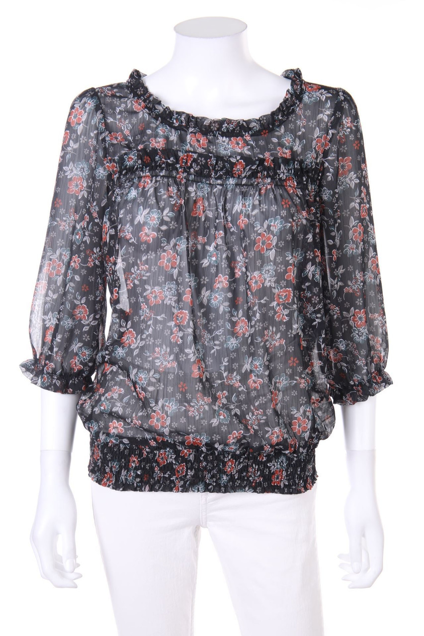 charlotte russe - Bluse mit Blumen-Print - M