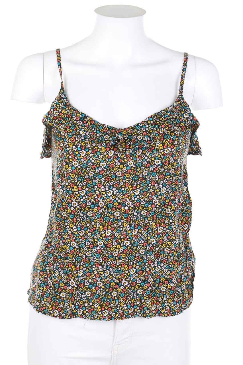 H&M DIVIDED - Volants-Top mit Blumen-Print - D 38
