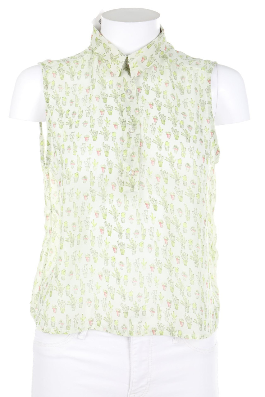 PULL&BEAR - Print-Blusentop - S