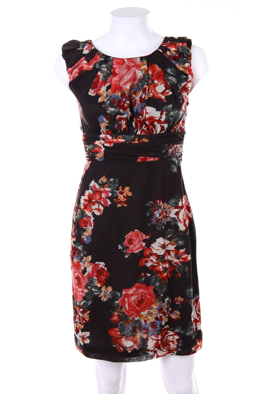 Ohne Label - Minikleid mit floralem Muster - D 34-36