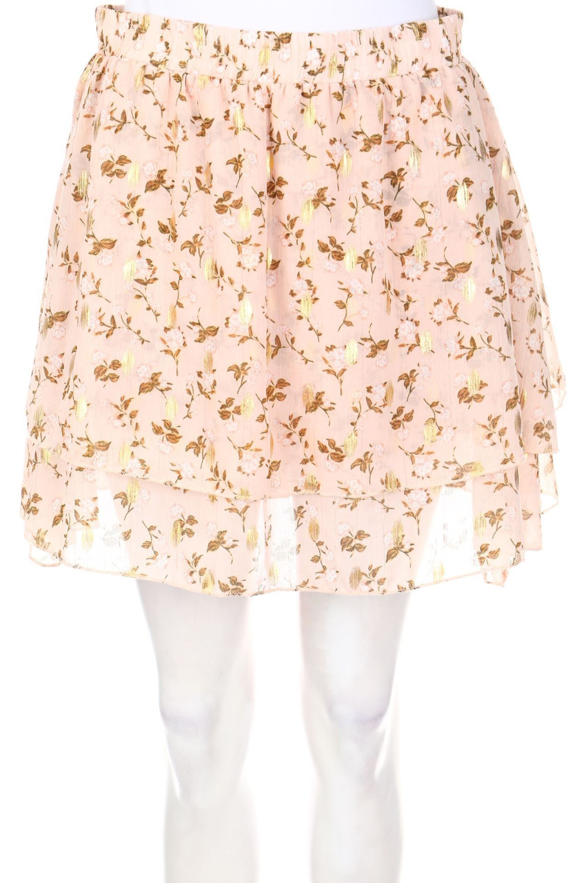 zebra - Minirock mit floralem Muster - M