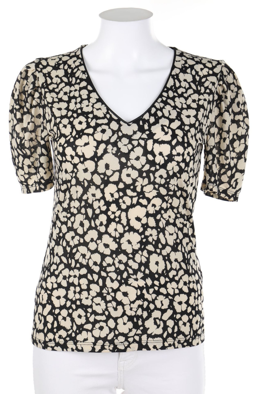 MORGAN - Kurzarm-Shirt mit floralem Muster - S
