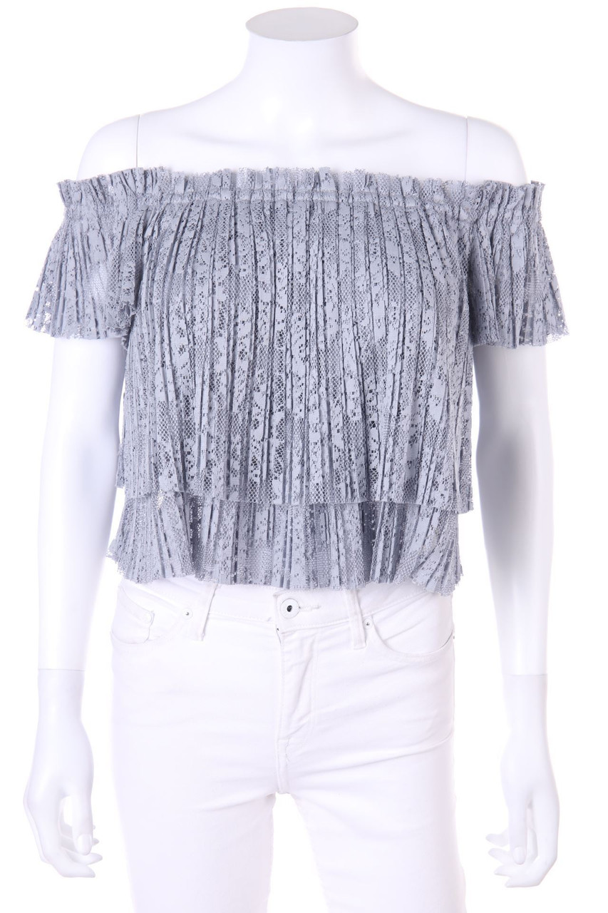ZARA TRF - Carmen-Bluse im Layer Look - S