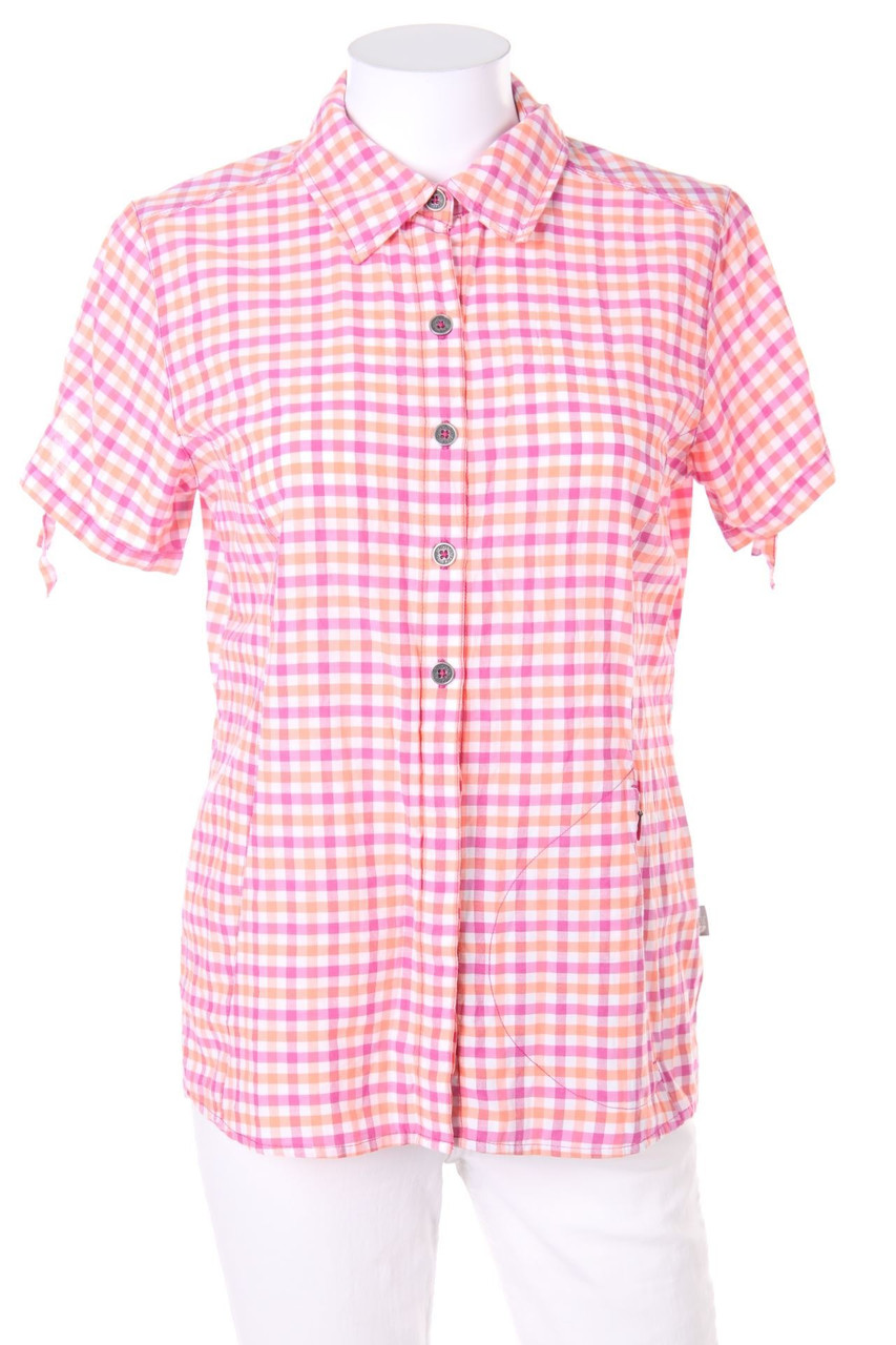 THE NORTH FACE - Karo-Hemd-Bluse mit kurzem Ärmel - M