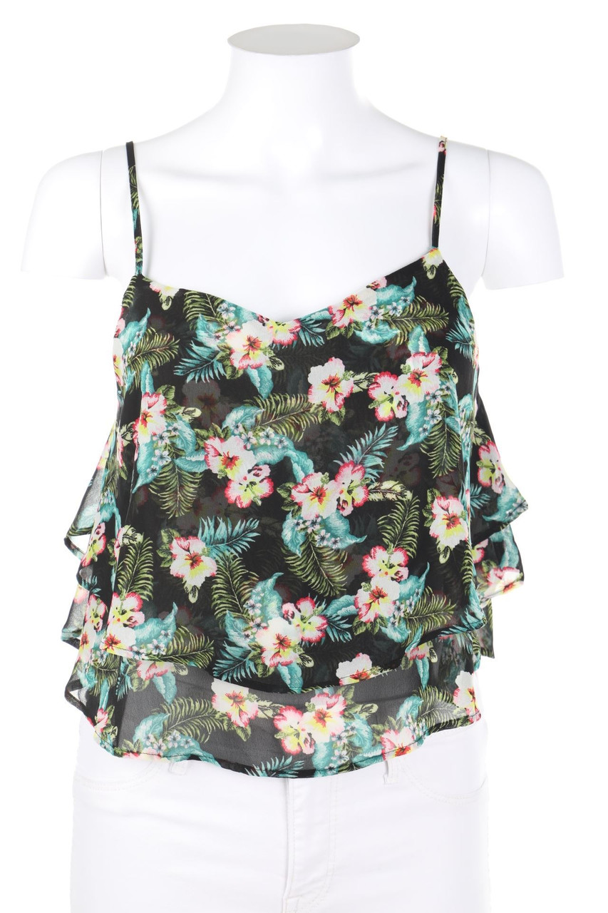 TALLY WEiJL - Blusentop im Layer Look mit Blumen-Print - XS