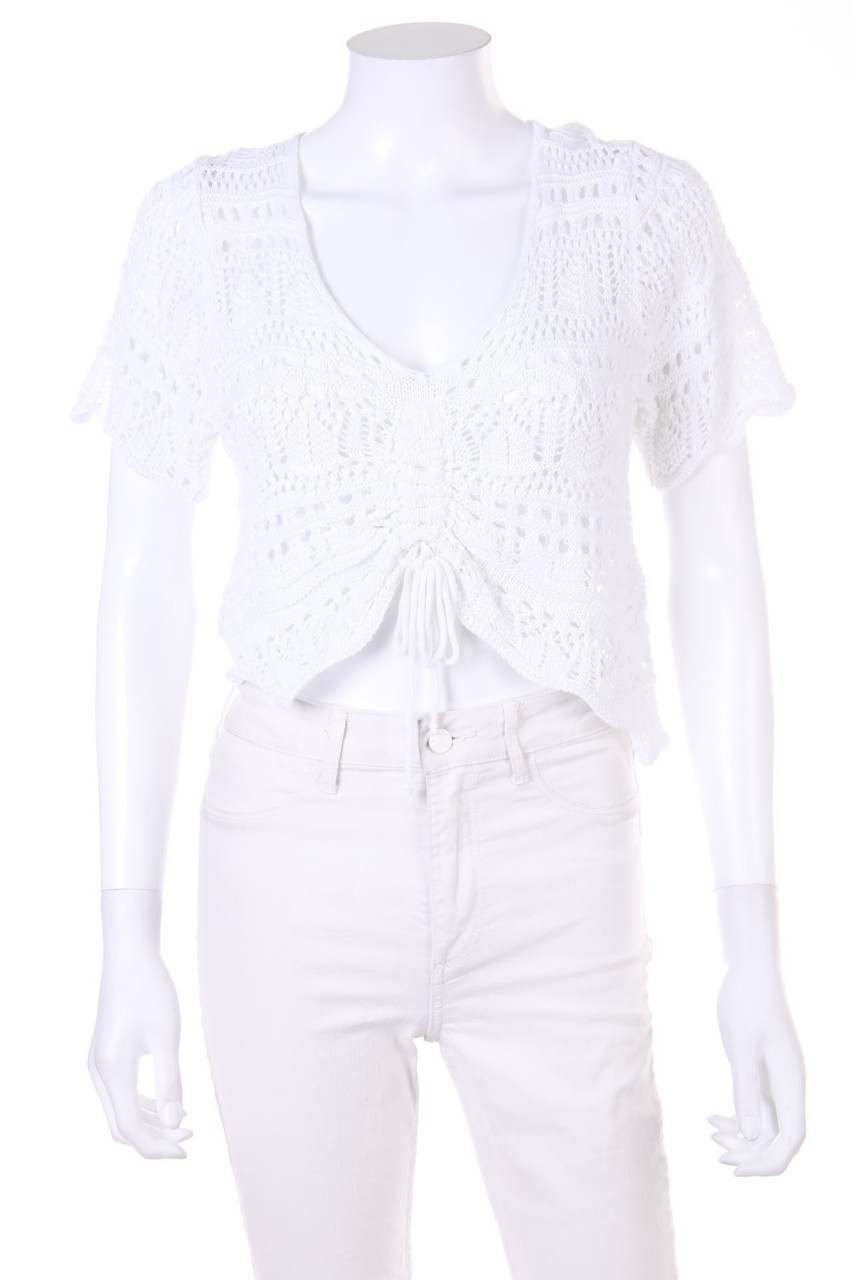 zebra&#x20;-&#x20;Boho-Strick-Pullover&#x20;aus&#x20;H&#xE4;kelspitze&#x20;-&#x20;D&#x20;36