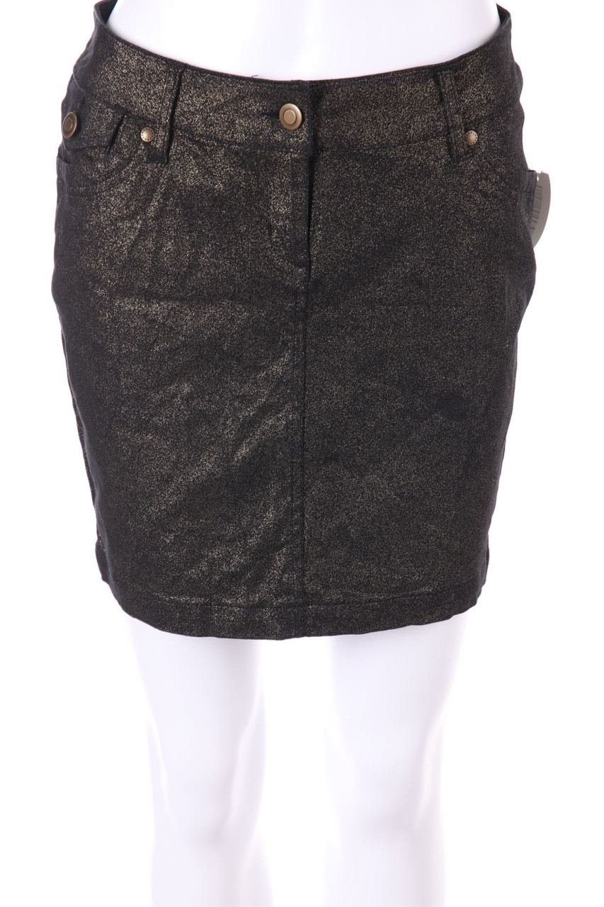 SECONDHAND - Minirock mit Metallic-Effekt - D 36