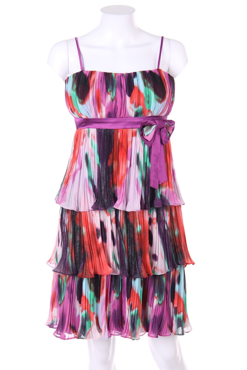 SECONDHAND - Plissee-Kleid im Layer Look - D 38
