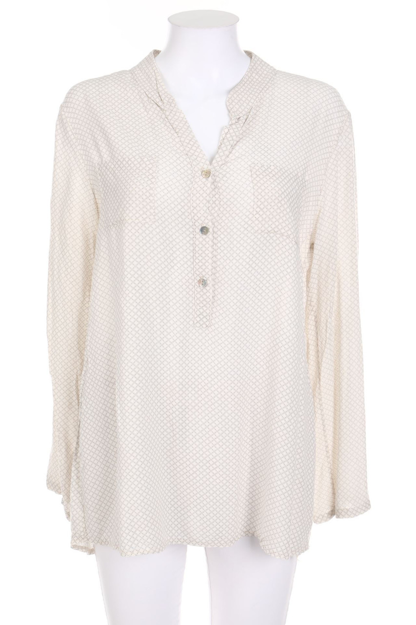 ambra - Bluse mit Krempel-Ärmeln - S