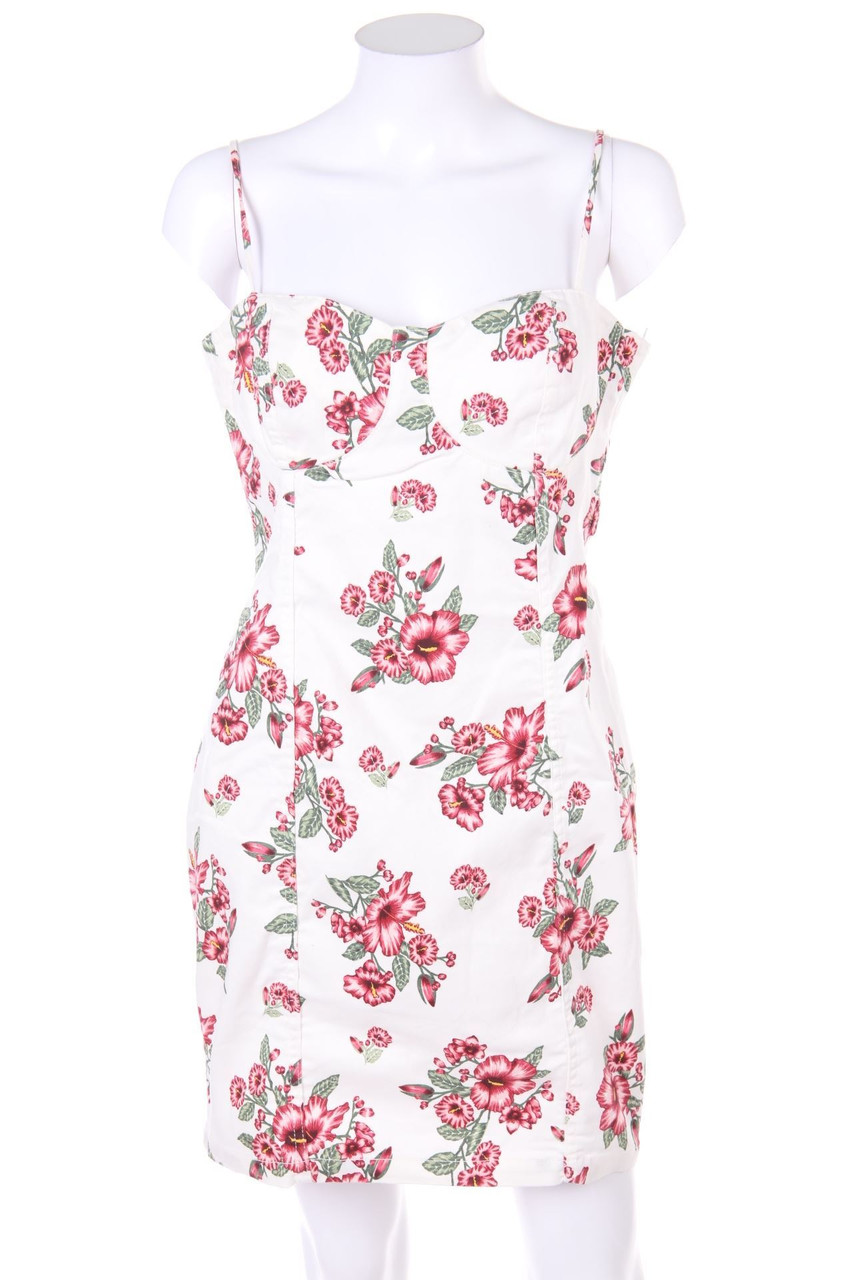 H&M DIVIDED - Minikleid mit Blumen-Print - D 42