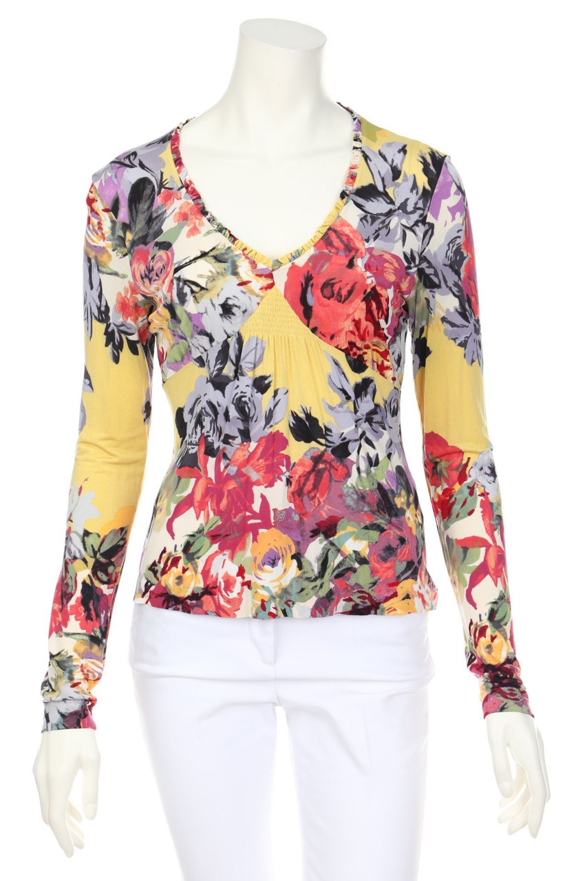 ETRO - Longsleeve-Shirt mit Blumen-Print - D 38