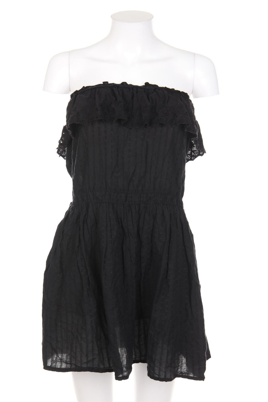 ZARA TRF - Bandeau-Kleid mit Volants - S